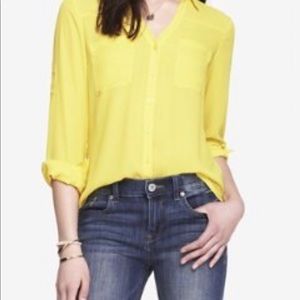 Convertible Sleeve Express Portofino Blouse sz XS